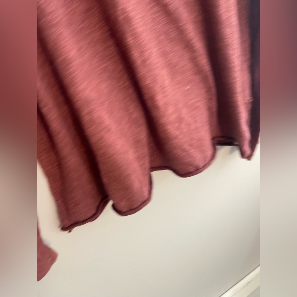 Free People Beach Mauve Long Sleeve Cowl Neck Loose Sweater Cover-up - Picture 2 of 4